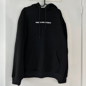 White Fox Go Bold Hoodie black